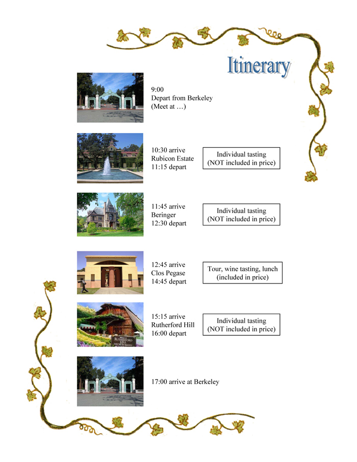 Itinerary